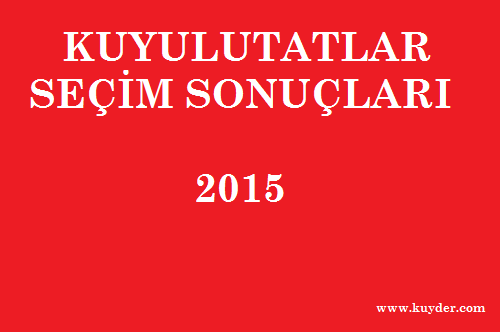 KUYULUTATLAR SEÇİM SONUÇLARI 2015 